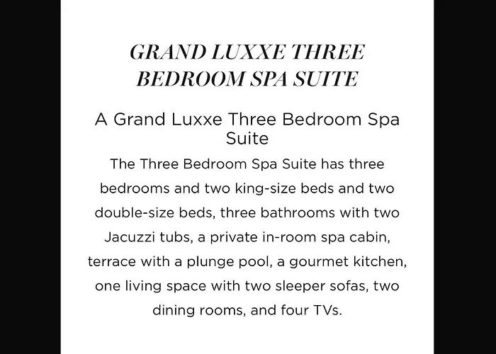 Vidanta Grand Luxxe 3 Bedroom Spa Suite