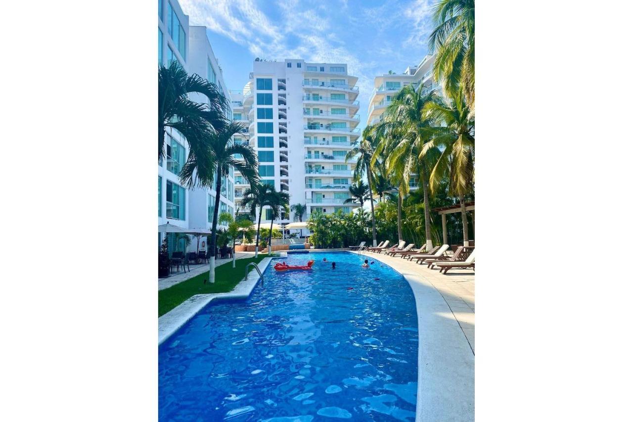 Depto 2 Pisos, Vista Alberca. A 50 Mts Del Mar Apartamento