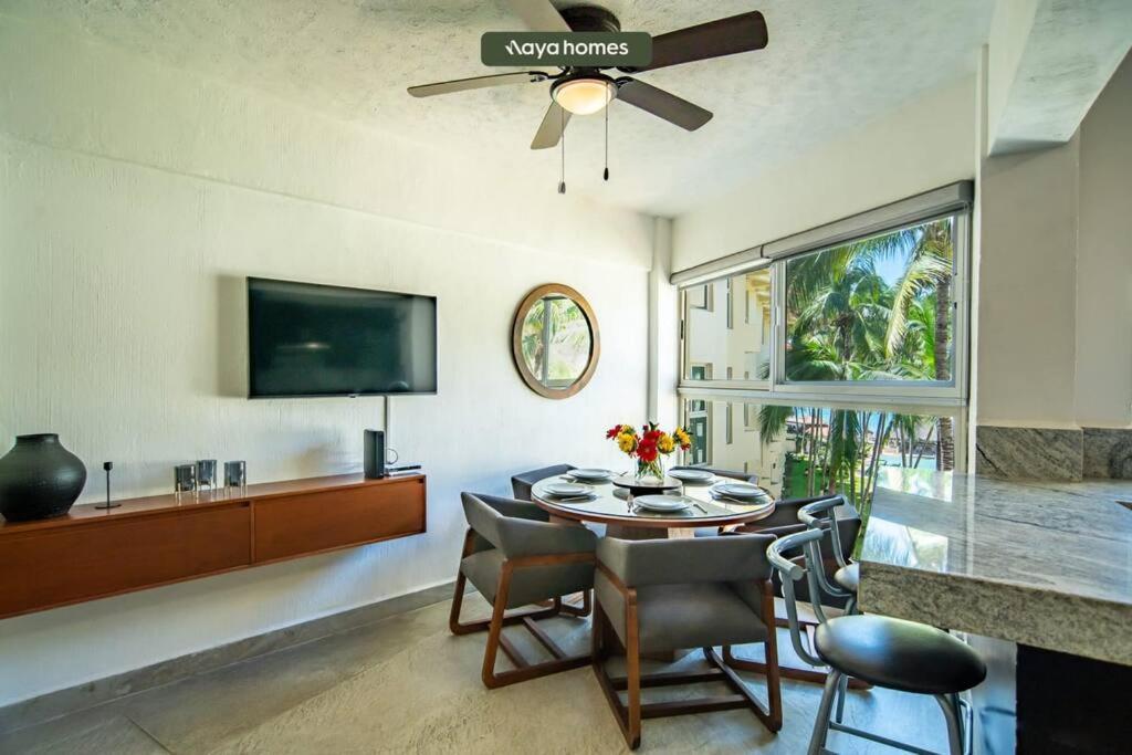 Beachfront 2br With Pool - Blue Flag Apartamento *