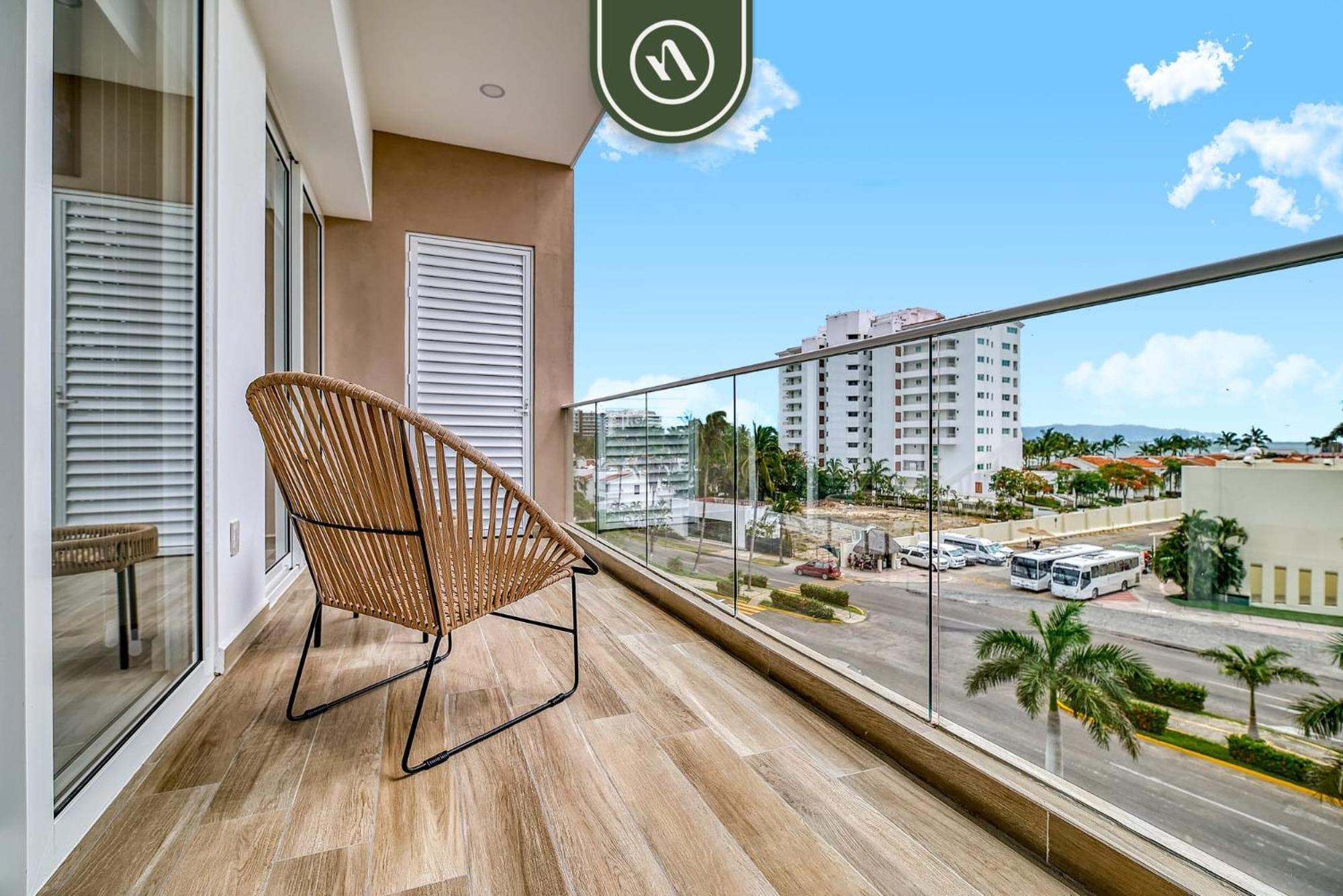 New 2 Bedroom One Street From - Pool - Gym Nuevo Vallarta