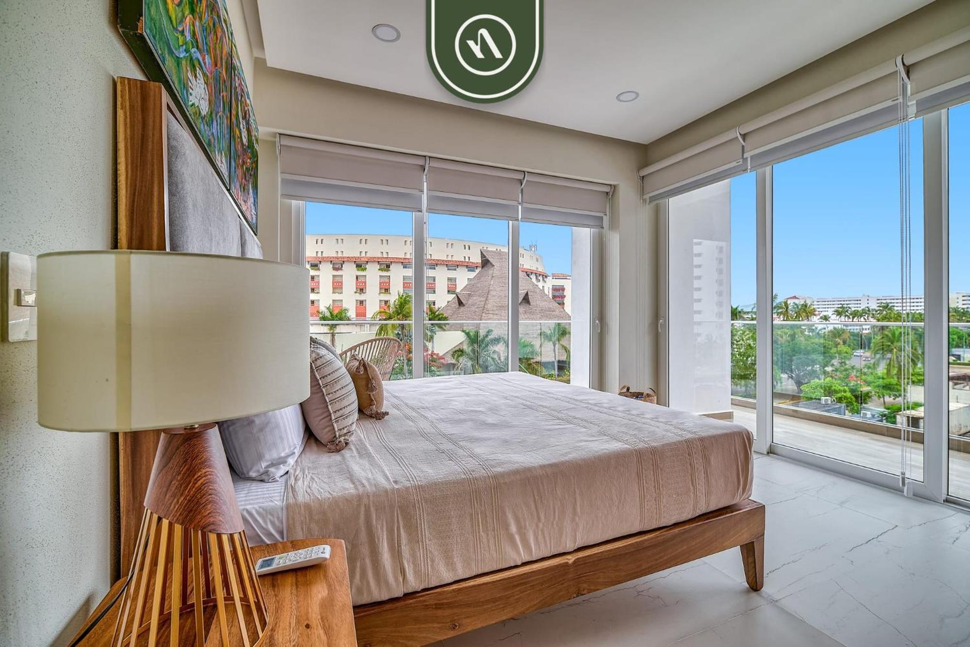 New 2 Bedroom One Street From - Pool - Gym Nuevo Vallarta