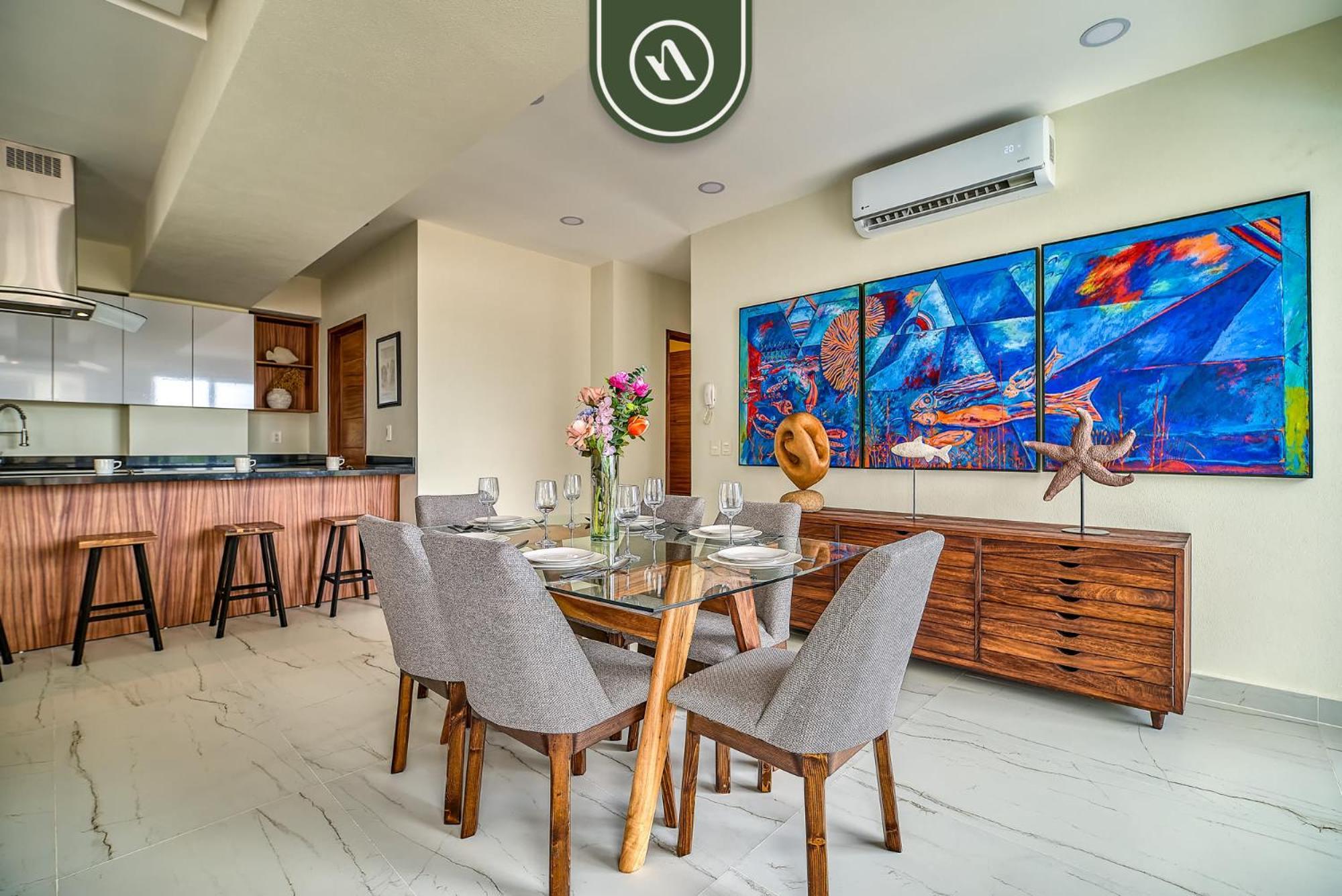 New 2 Bedroom One Street From - Pool - Gym * Nuevo Vallarta
