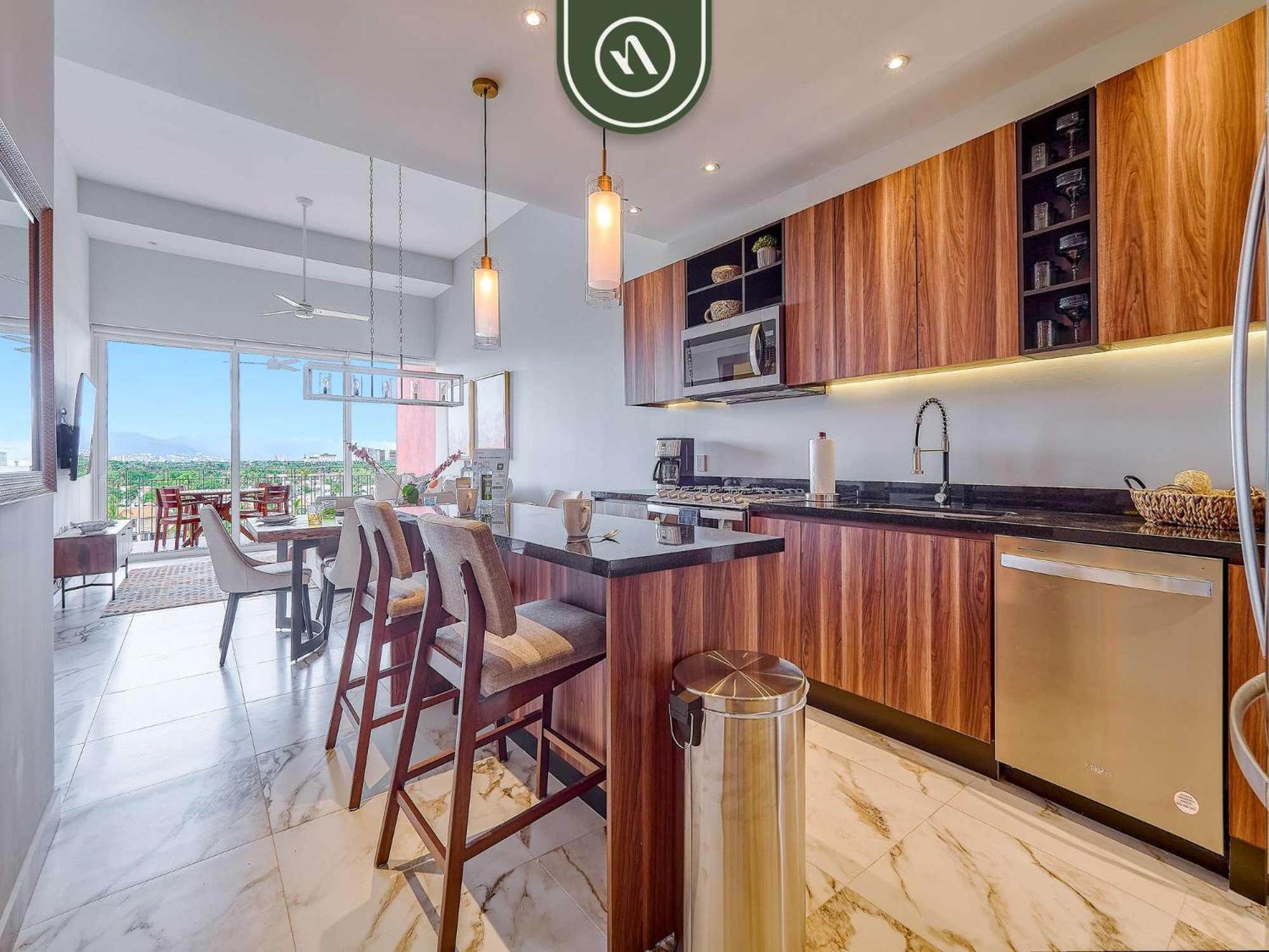 3 Bedroom Penthouse - Nuevo Nayarit - Rooftop Pool Gym Apartamento *