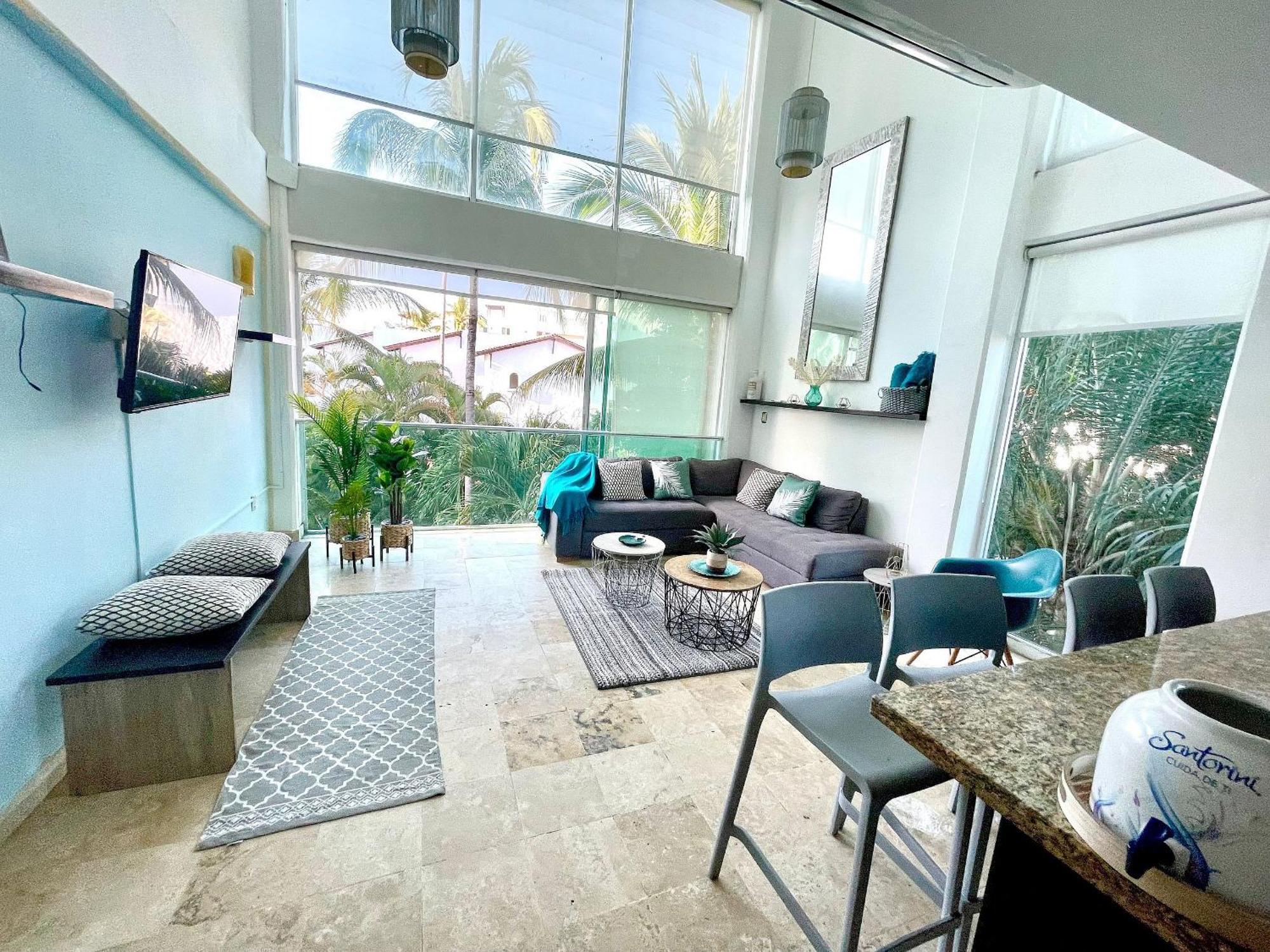Depto 2 Pisos, Vista Alberca. A 50 Mts Del Mar Apartamento Nuevo Vallarta