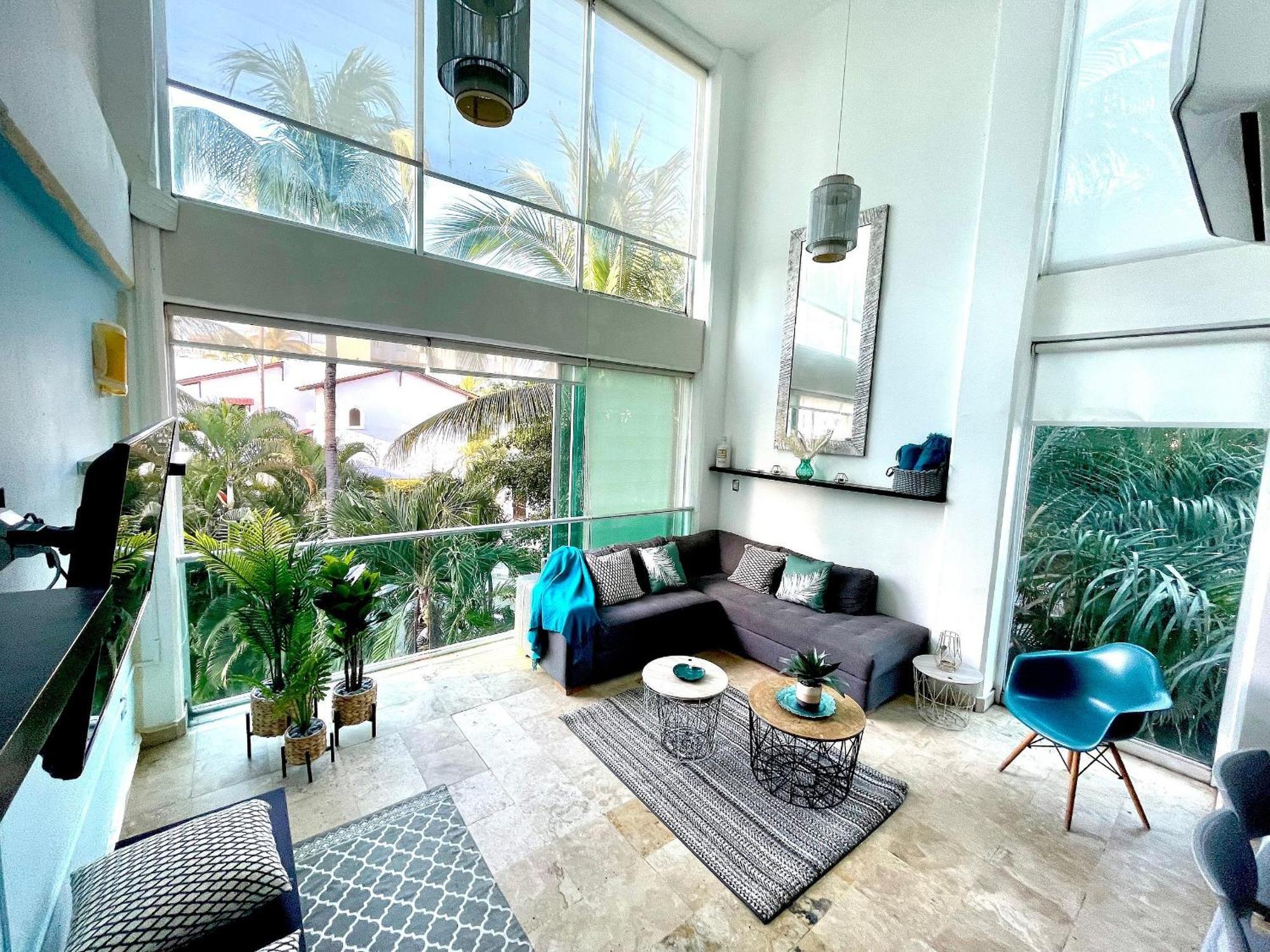 Apartamento Depto 2 Pisos, Vista Alberca. A 50 Mts Del Mar Nuevo Vallarta