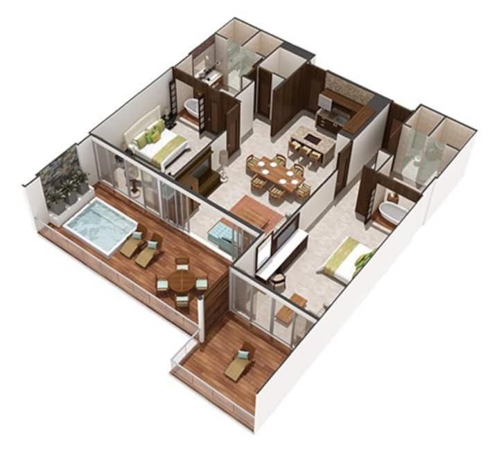 2 Bedroom 5*