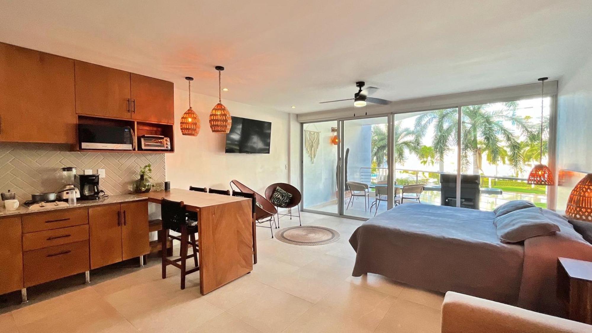 Estudio Acogedor Con Vista Al Mar Apartamento *